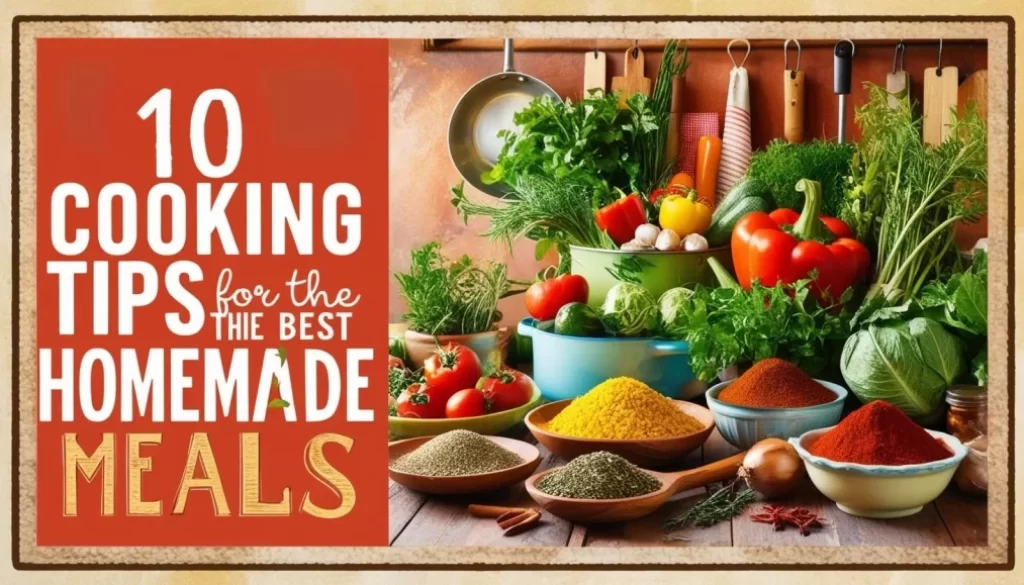 Discover 10 tips for cooking the best homemade meals