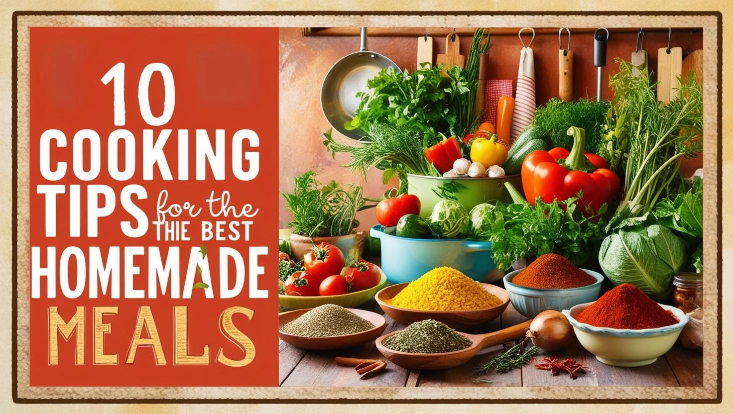 Discover 10 tips for cooking the best homemade meals